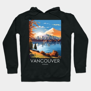 A Pop Art Travel Print of Vancouver - Canada Hoodie